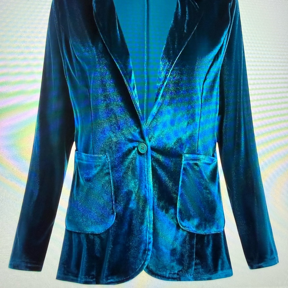 Peacock blue Women's Jacket